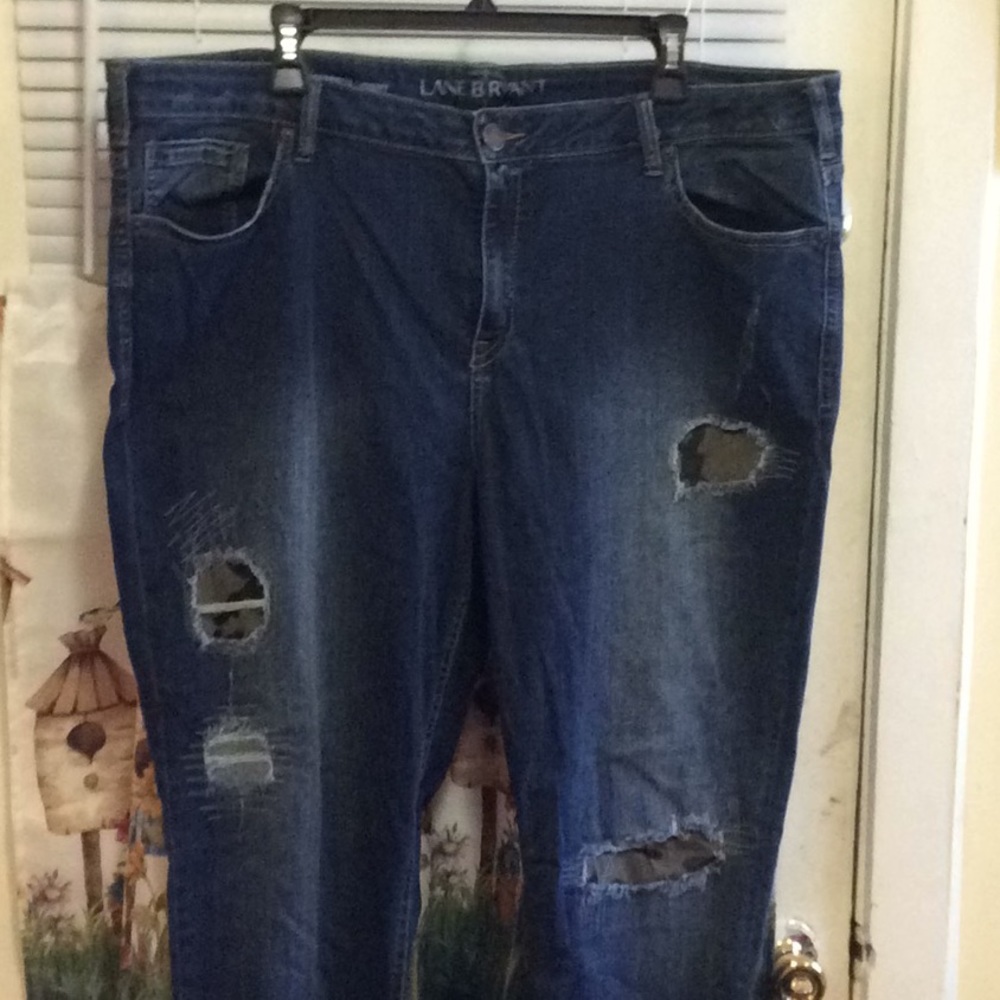 Lane Bryant destroyed camo jeans